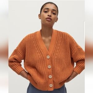 Babaa no 18 cardigan in persimmon